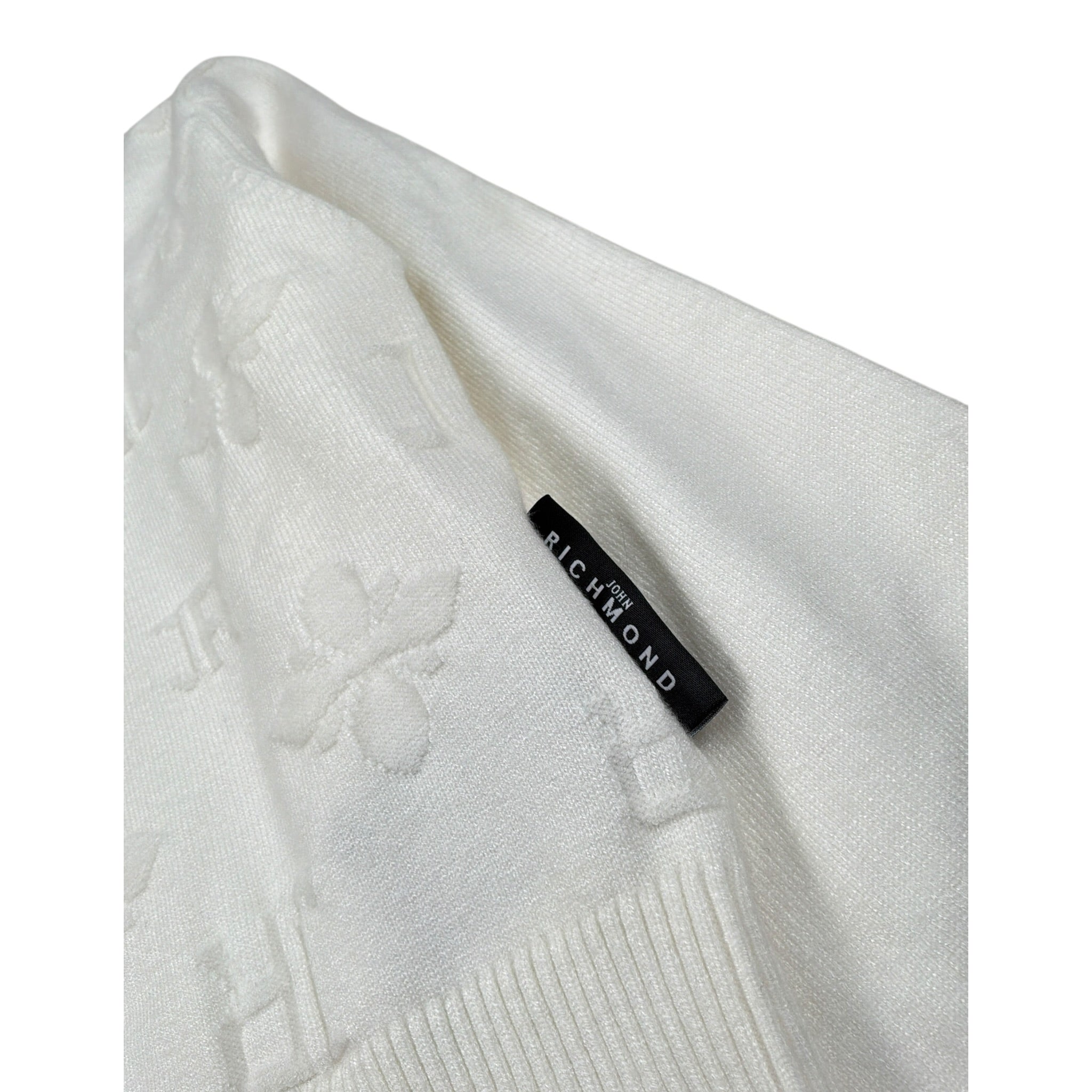 John Richmond Maglia tinta unita Collo Alto Bianco per Bambina RGA26088MA BIANCO JOHN RICHMOND 