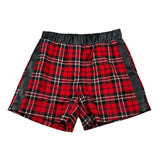 John Richmond Short tinta unita con Fantasia Scozzese Rosso per Bambina RGA26089SH ROSSO JOHN RICHMOND 