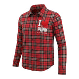 John Richmond Camicia tinta unita con Fantasia Scozzese Rosso per Bambina RGA26090CA ROSSO JOHN RICHMOND 