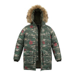 John Richmond Giubbino tinta unita con Fantasia Verde per Bambina RGA26106PK VERDE JOHN RICHMOND 