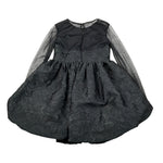 John Richmond Abito tinta unita con Trasparenze Nero per Bambina RGA26116VE NERO JOHN RICHMOND 