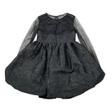 John Richmond Abito tinta unita con Trasparenze Nero per Bambina RGA26116VE NERO JOHN RICHMOND 