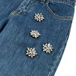 John Richmond Jeans tinta unita con Applicazioni Blu per Bambina RGA26122JE BLU JOHN RICHMOND 