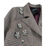 John Richmond Giacca Stampa Fantasia con Applicazioni Beige per Bambina RGA26133GC BEIGE JOHN RICHMOND 