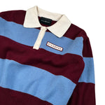 John Richmond Polo In Maglia Bicolore con Fantasia A Righe Azzurro per Bambina RGA26140PO AZZURRO JOHN RICHMOND 