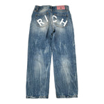 John Richmond Jeans tinta unita con Girovita Regolabile Azzurro per Bambina RGA26162JE AZZURRO JOHN RICHMOND 