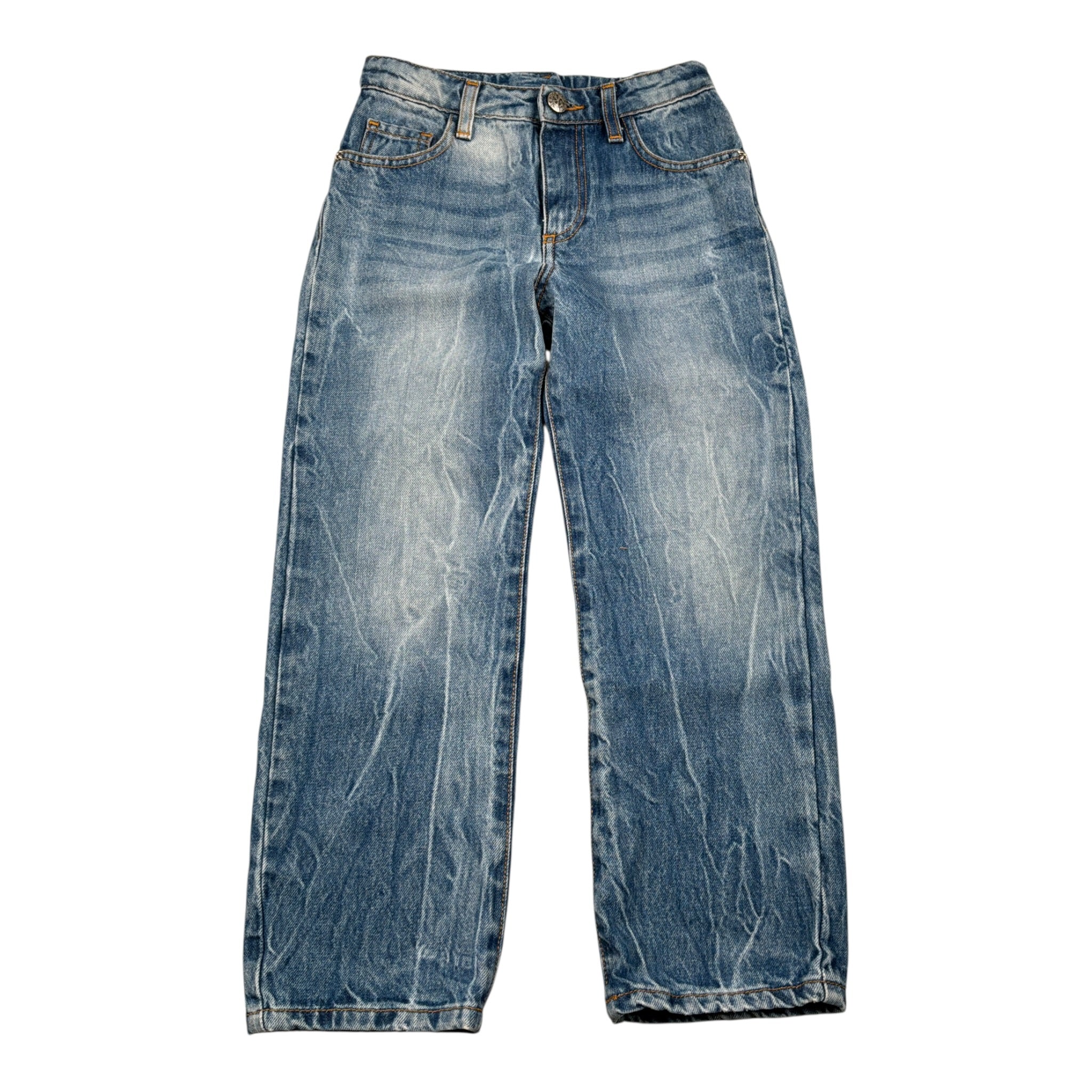 John Richmond Jeans tinta unita con Girovita Regolabile Azzurro per Bambina RGA26162JE AZZURRO JOHN RICHMOND 