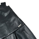 John Richmond Abito In Ecopelle Giromanica Nero per Bambina RGA26168VE NERO JOHN RICHMOND 
