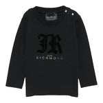 John Richmond Shirt tinta unita con Logo Nero per Neonato RIA25004TS NERO JOHN RICHMOND 