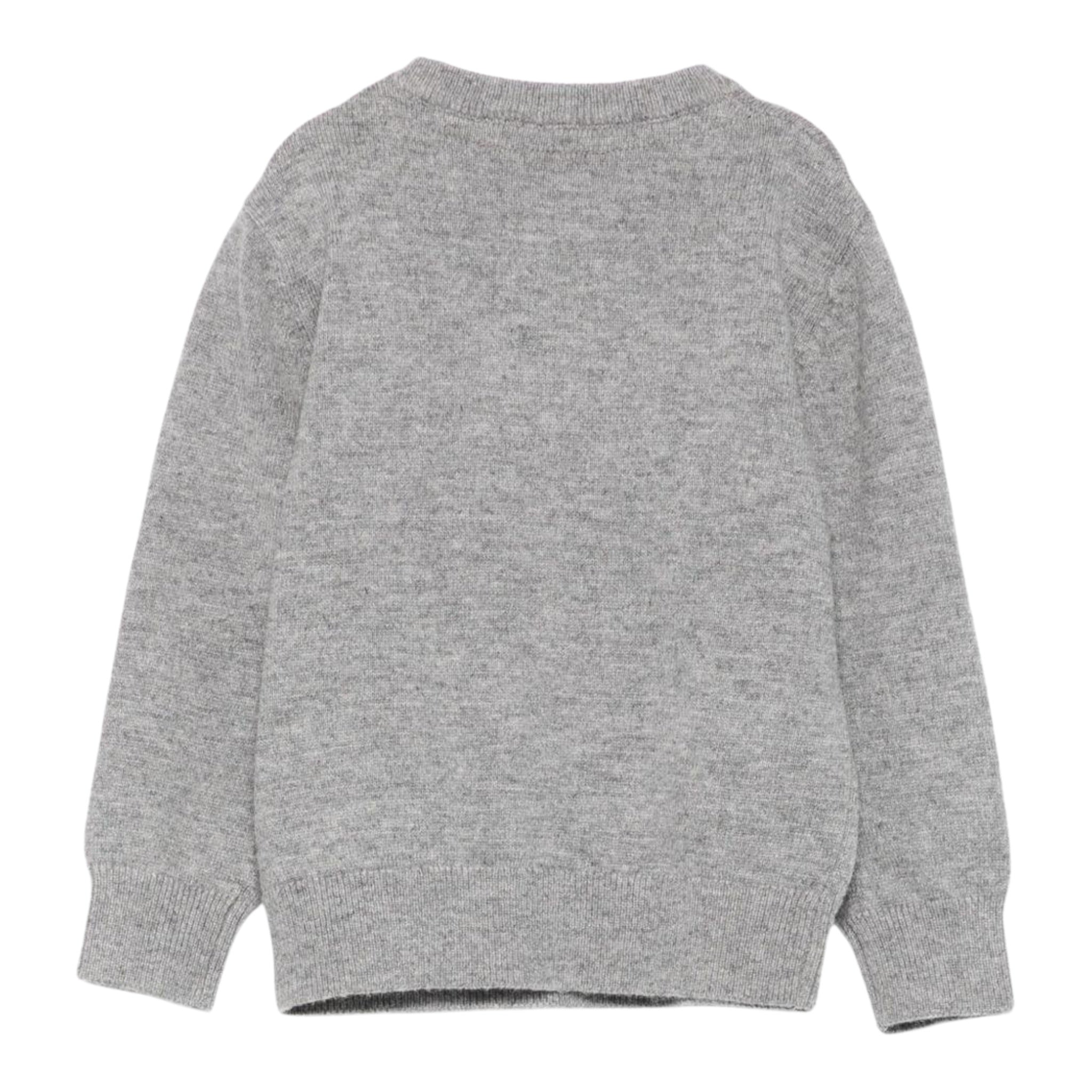 John Richmond Maglia Girocollo tinta unita con Logo Grigio per Neonato RIA25009MAX GRIGIO JOHN RICHMOND 