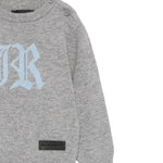 John Richmond Maglia Girocollo tinta unita con Logo Grigio per Neonato RIA25009MAX GRIGIO JOHN RICHMOND 
