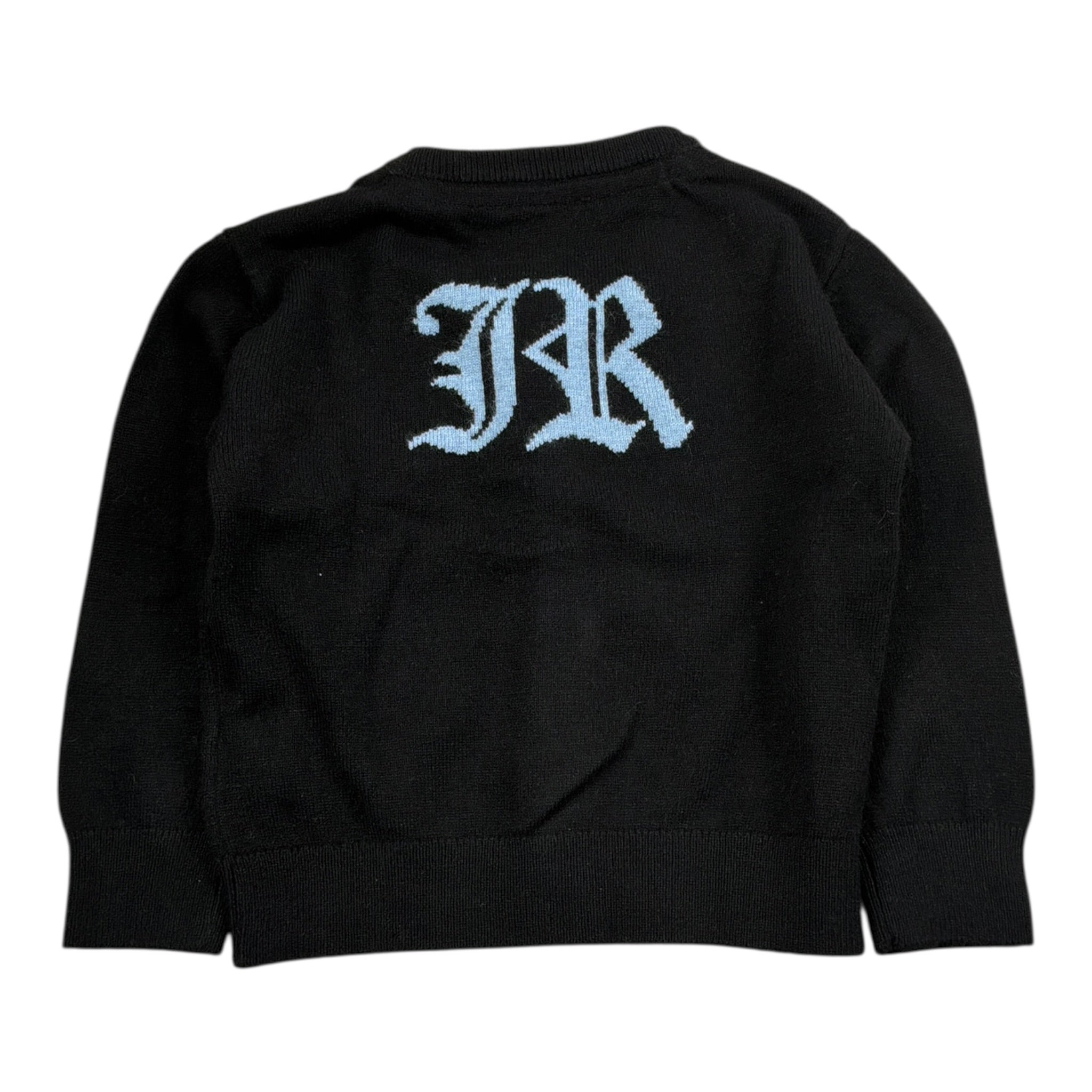 John Richmond Cardigan tinta unita con Logo Nero per Neonato RIA25010CD NERO JOHN RICHMOND 
