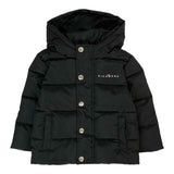 John Richmond Giubbino tinta unita con Cappuccio Stampe Logo Nero per Neonato RIA25011PIXX NERO JOHN RICHMOND 