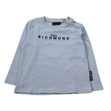 John Richmond Shirt Girocollo tinta unita con Stampa Azzurro per Neonato RIA25012TSX AZZURRO JOHN RICHMOND 