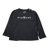 John Richmond Shirt Girocollo tinta unita con Stampa Nero per Neonato RIA25012TSX NERO JOHN RICHMOND 