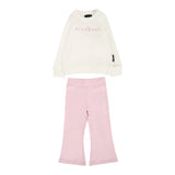 John Richmond Completo 2 Pezzi Felpa-Leggins Bianco/Rosa per Neonata RIA25017CFX BIANCO/ROSA JOHN RICHMOND 