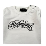John Richmond Felpa Girocollo tinta unita con Stampa Bianco per Neonato RIA25031FEX BIANCO JOHN RICHMOND 
