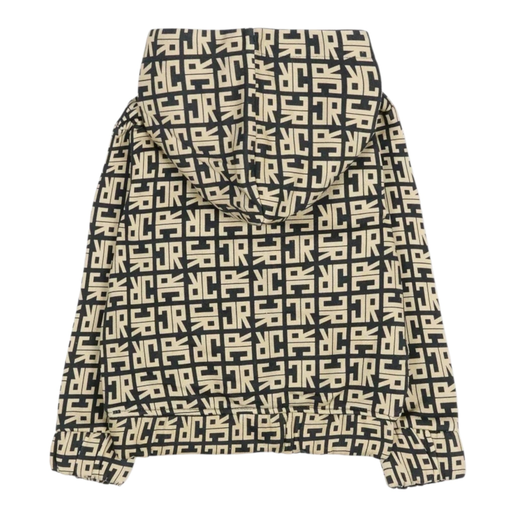 John Richmond Felpa con Zip E Cappuccio Bicolore Nero/Beige per Neonato RIA25047FE NERO/BEIGE JOHN RICHMOND 