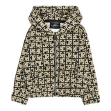 John Richmond Felpa con Zip E Cappuccio Bicolore Nero/Beige per Neonato RIA25047FE NERO/BEIGE JOHN RICHMOND 