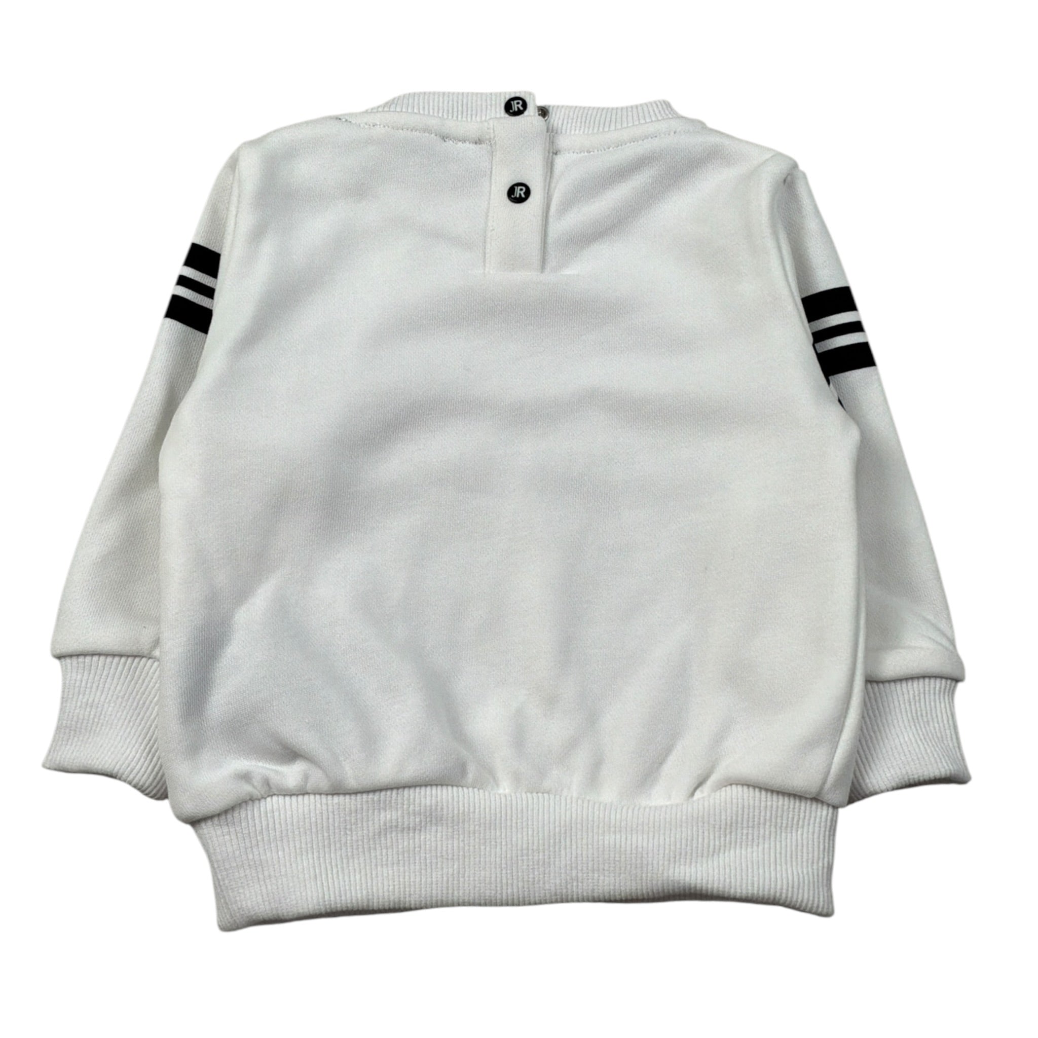 John Richmond Felpa Chiusa Girocollo tinta unita con Logo Bianco per Neonato RIA25051FE BIANCO JOHN RICHMOND 