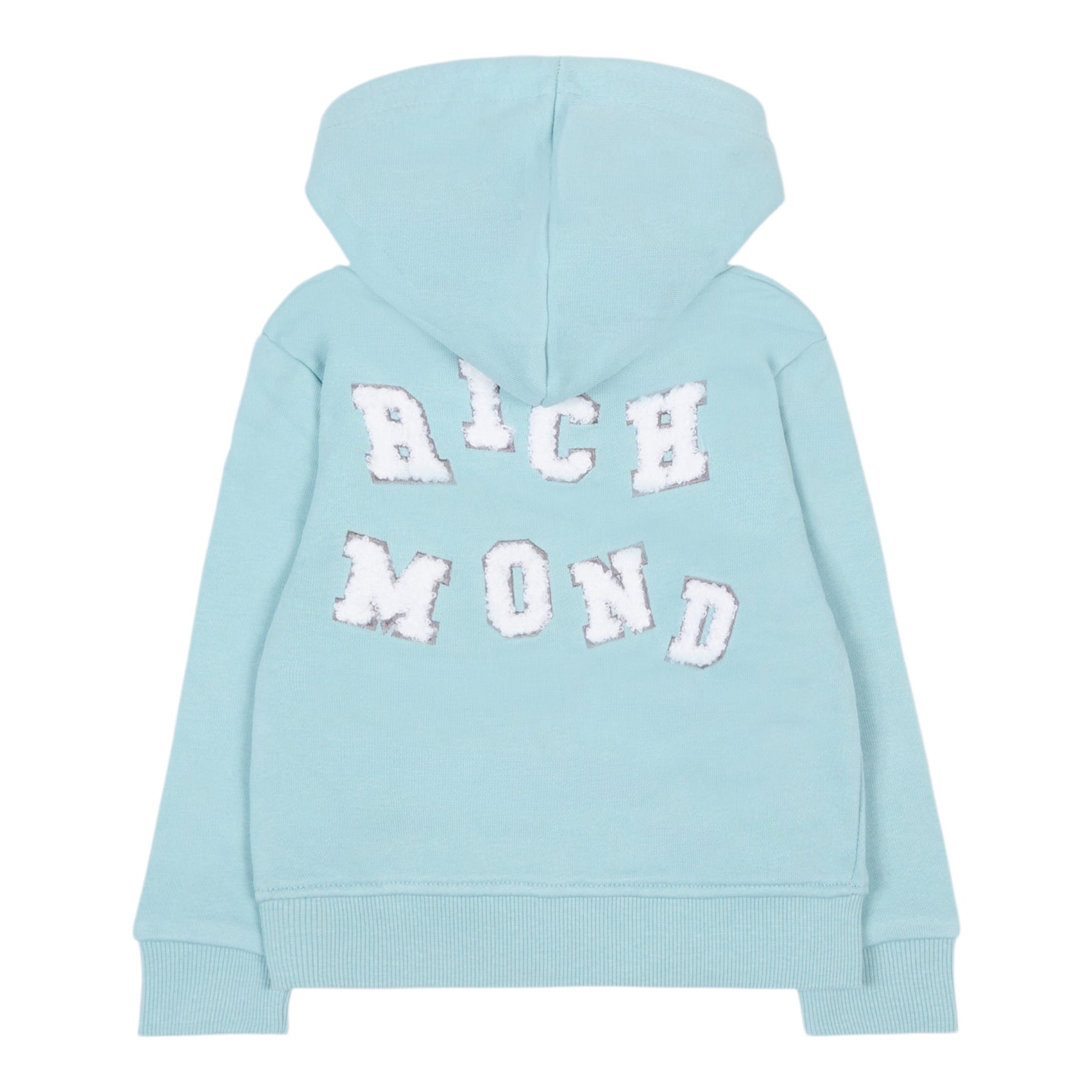 John Richmond Felpa con Zip E Cappuccio tinta unita Azzurro per Neonato RIA25054FE AZZURRO JOHN RICHMOND 