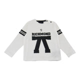 John Richmond Shirt Girocollo tinta unita con Logo Bianco per Neonato RIA25057TS BIANCO JOHN RICHMOND 