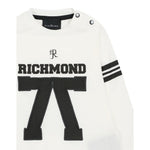 John Richmond Shirt Girocollo tinta unita con Logo Bianco per Neonato RIA25057TS BIANCO JOHN RICHMOND 