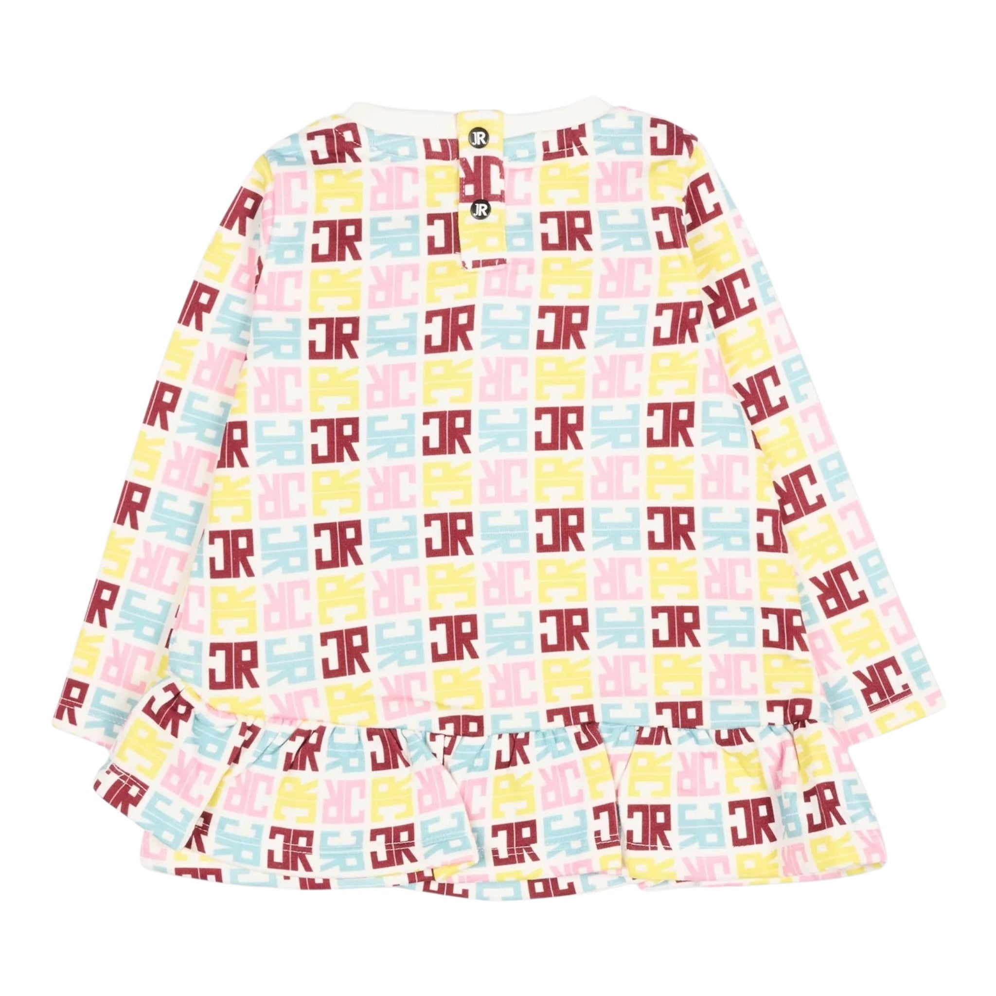 John Richmond Abito Manica Lunga tinta unita con Stampe Bianco per Neonata RIA25085VE BIANCO JOHN RICHMOND 
