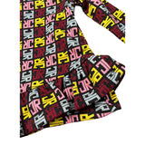 John Richmond Abito Manica Lunga tinta unita con Stampe Nero per Neonata RIA25085VEX NERO JOHN RICHMOND 