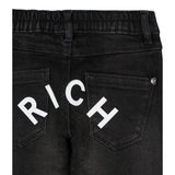 John Richmond Jeans tinta unita con Elastico In Vita Nero per Neonato RIA25125JEM NERO JOHN RICHMOND 