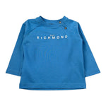 John Richmond Shirt tinta unita con Stampa Azzurro per Neonato RIA26006TS AZZURRO JOHN RICHMOND 