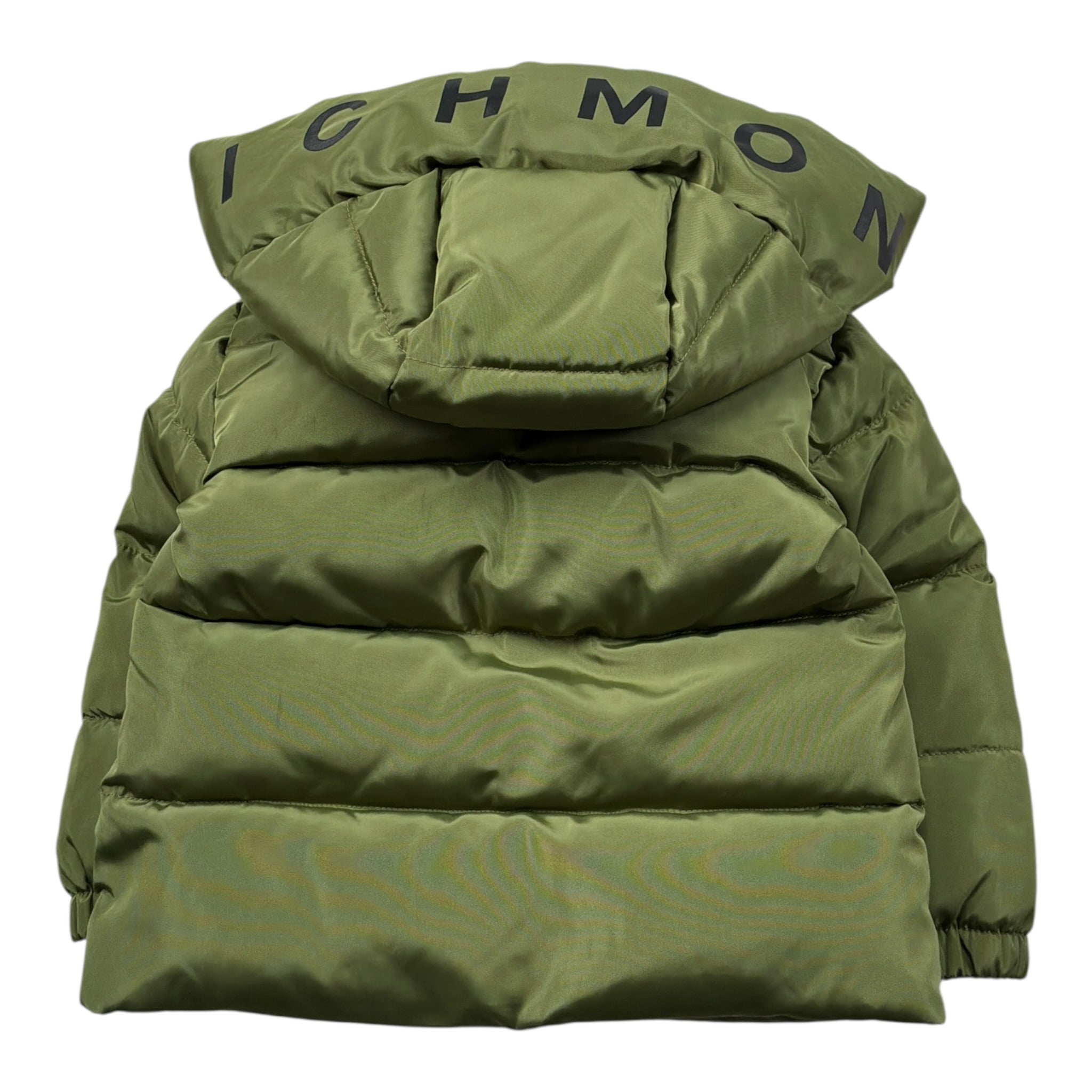 John Richmond Giubbino tinta unita con Zip E Cappuccio Verde per Neonato RIA26007PI VERDE JOHN RICHMOND 