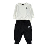 John Richmond Completo 2Pz Felpa-Pantalone Nero/Bianco per Neonato RIA26011CF NERO/BIANCO JOHN RICHMOND 
