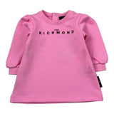 John Richmond Abito Felpa tinta unita con Logo Rosa per Neonata RIA26020VE ROSA JOHN RICHMOND 