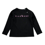 John Richmond Shirt tinta unita con Logo Nero per Neonata RIA26022TS NERO JOHN RICHMOND 