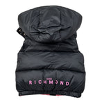 John Richmond Giubbino tinta unita Smanicato con Zip E Cappuccio Nero per Neonata RIA26025PI NERO JOHN RICHMOND 