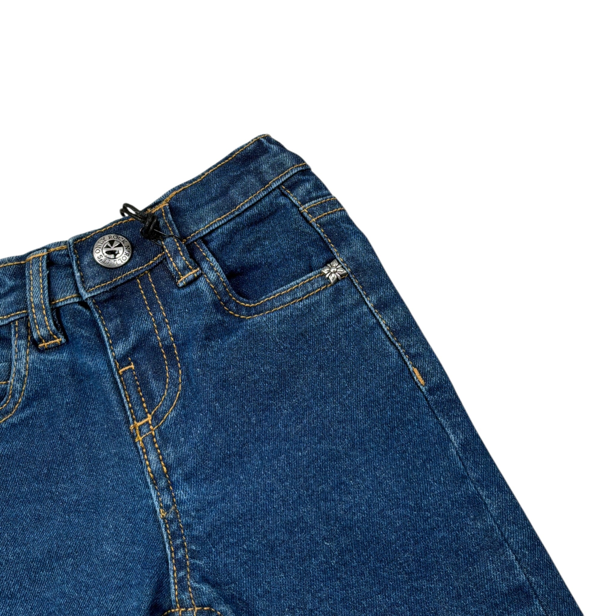 John Richmond Jeans tinta unita con Logo Blu per Neonata RIA26031JE BLU JOHN RICHMOND 