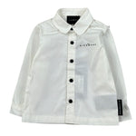 John Richmond Camicia tinta unita con Bottoni In Contrasto Bianco per Neonato RIA26032CA BIANCO JOHN RICHMOND 