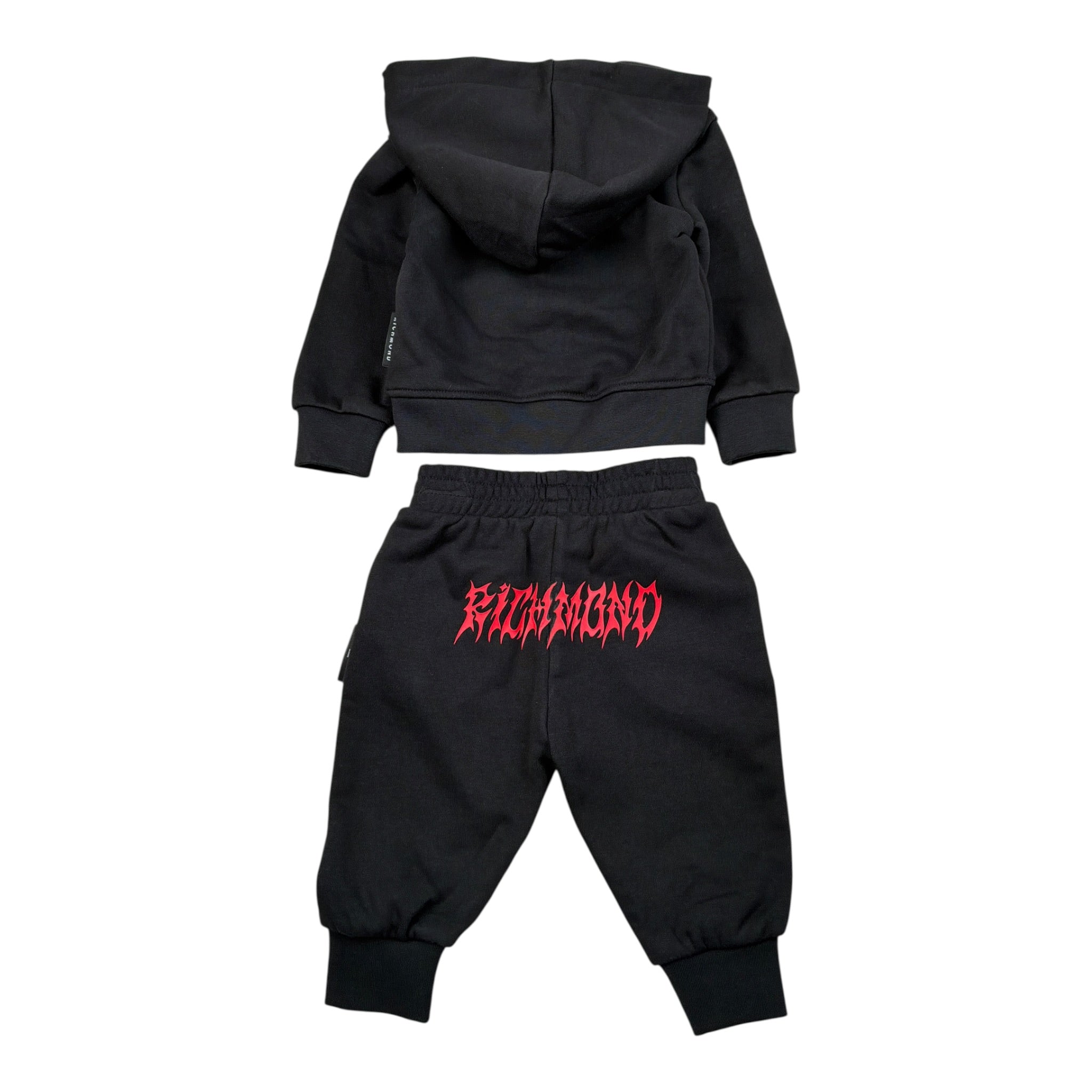 John Richmond Completo 2Pz Felpa-Pantalone Nero per Neonato RIA26035CF NERO JOHN RICHMOND 