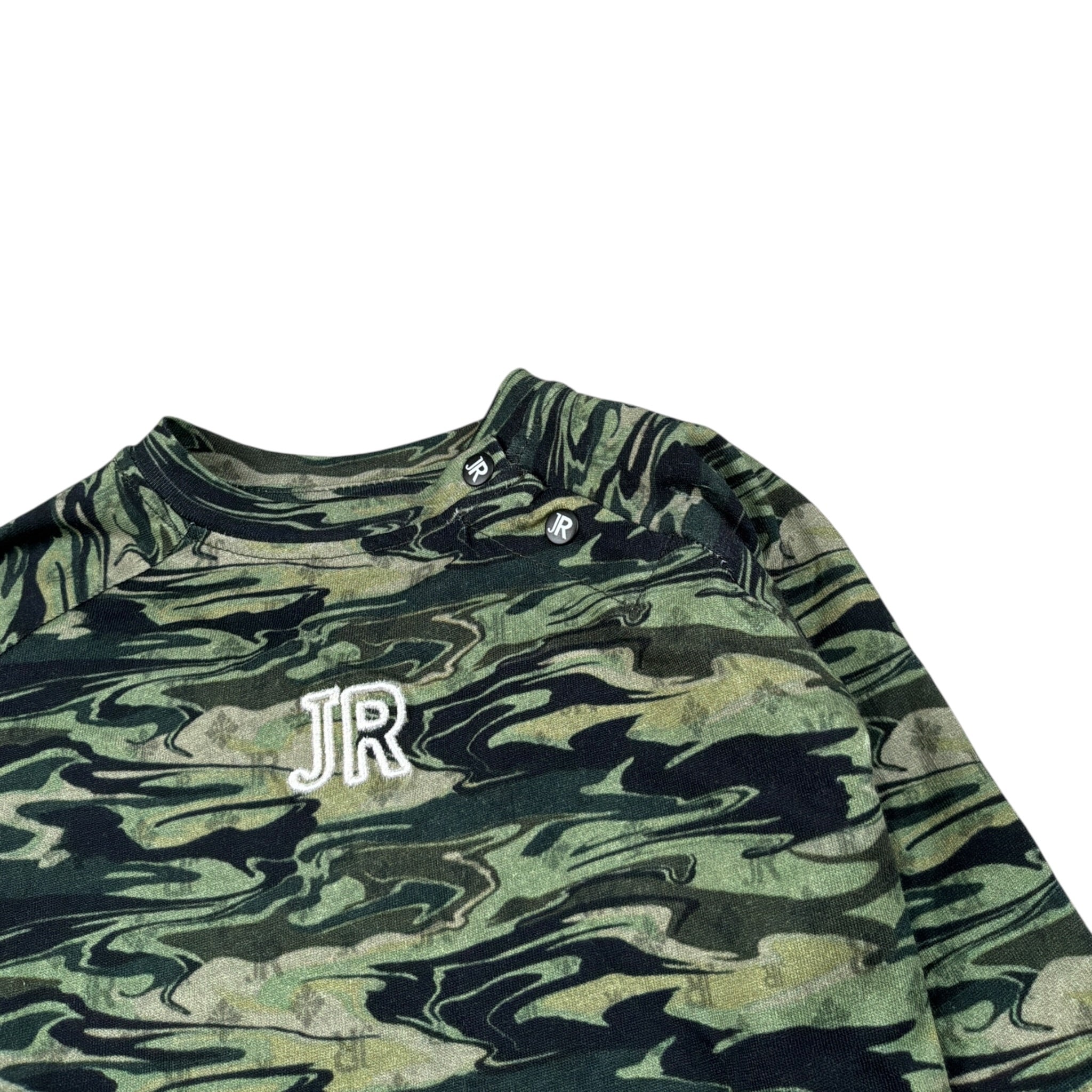 John Richmond Shirt tinta unita con Fantasia Verde per Neonato RIA26044TS VERDE JOHN RICHMOND 