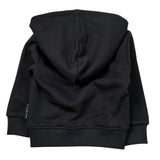 John Richmond Felpa tinta unita con Zip E Cappuccio Nero per Neonata RIA26086FE NERO JOHN RICHMOND 