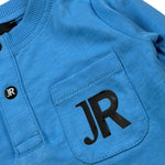 John Richmond Shirt tinta unita con Stampa Azzurro per Neonato RIA26121TS AZZURRO JOHN RICHMOND 