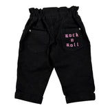 John Richmond Pantalone tinta unita con Stampa Nero per Neonata RIA26142JE NERO JOHN RICHMOND 