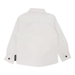 John Richmond Camicia Manica Lunga tinta unita con Logo Bianco per Bambino RIP23084CA BIANCO JOHN RICHMOND 