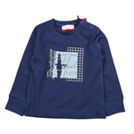 Cesare Paciotti Shirt tinta unita con Stampa Blu per Neonato TSP6322B BLU CESARE PACIOTTI 