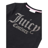 Juicy Couture T-Shirt tinta unita con Brillantini Nero per Bambina JBX6409 NERO JUICY COUTURE 
