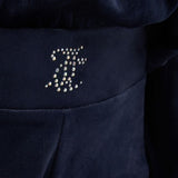 Juicy Couture Completo 2Pz In Velluto Felpa-Leggins Blu per Bambina JBX6617 BLU JUICY COUTURE 