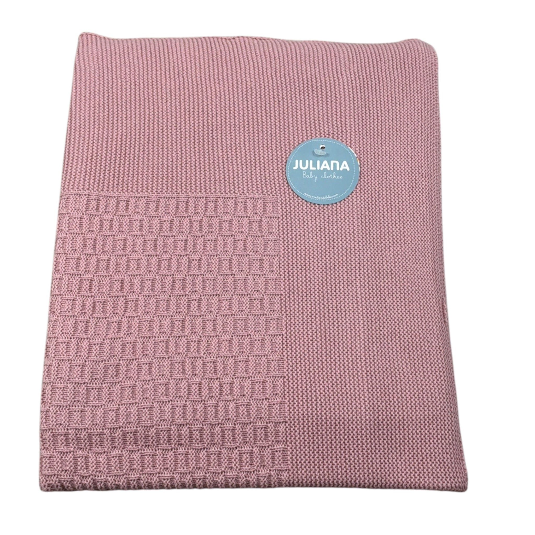 Juliana Coperta tinta unita Rosa per Neonata 25526 ROSA JULIANA 