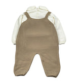 Juliana Completo 2 Pezzi Maglia-Salopette Beige per Neonato 25609 BEIGE JULIANA 