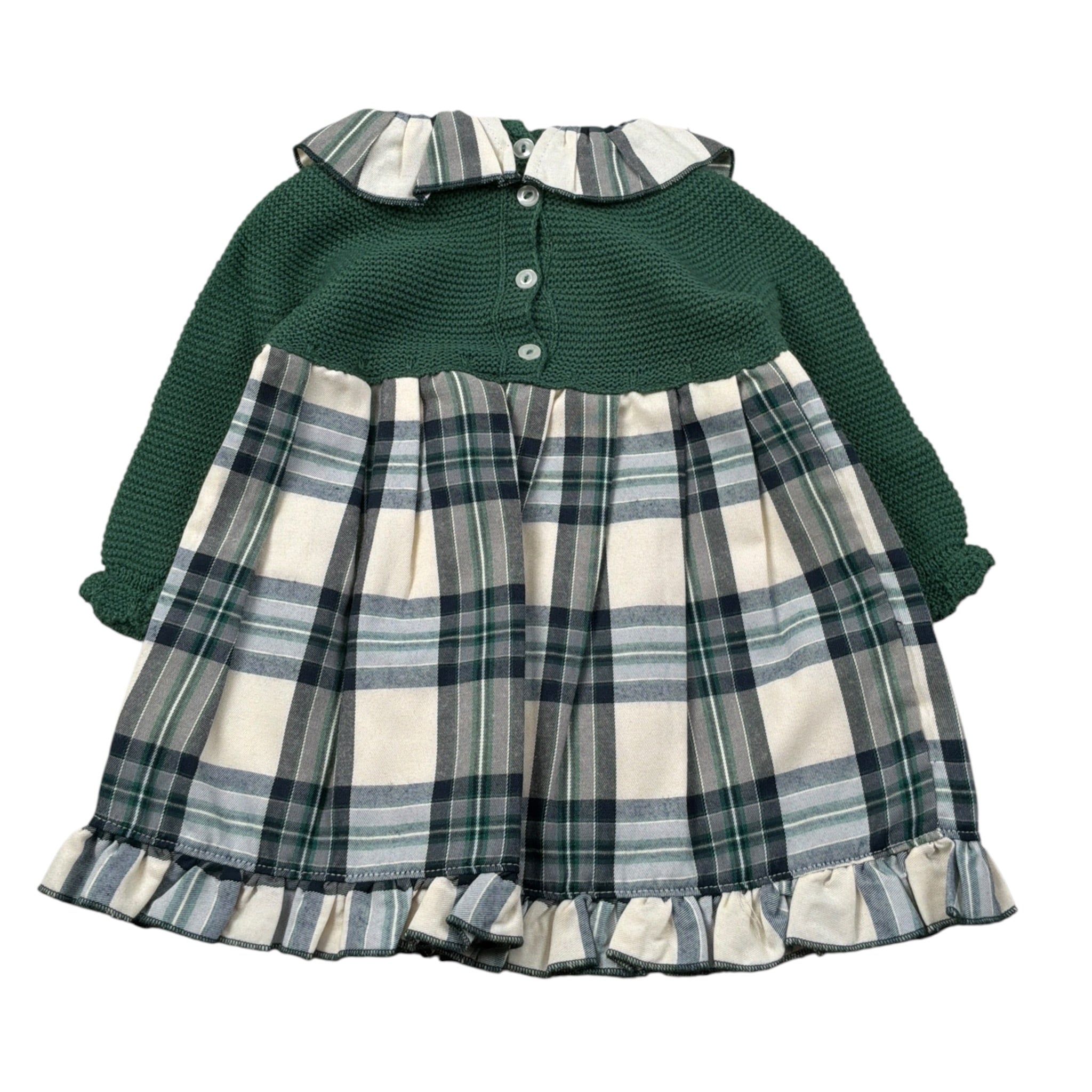 Juliana Abito Manica Lunga Stampa Fantasia Verde per Bambina 25646XJ VERDE JULIANA 